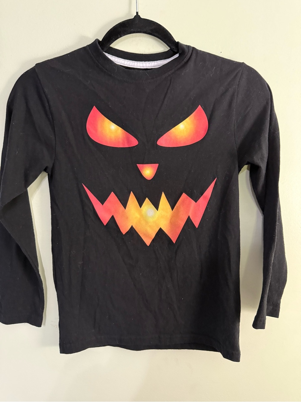 Halloween Kids Jack O Lantern Shirt Small M 7/8